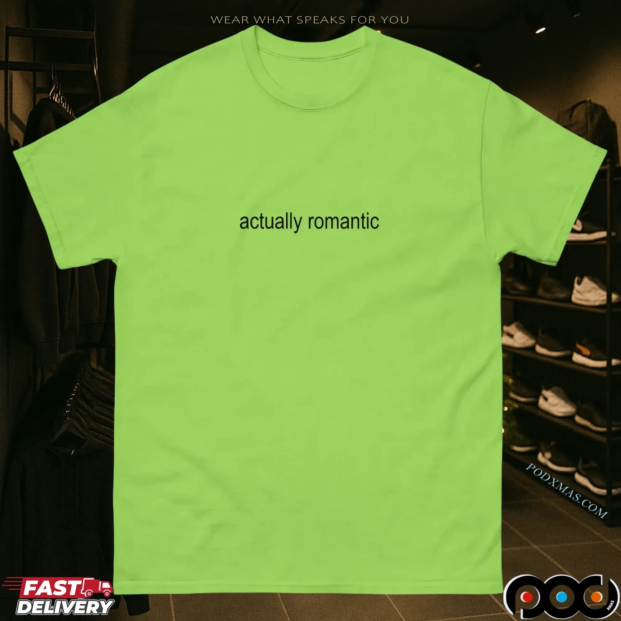 Actually Romantic Swiftes Brat Parody T Shirt