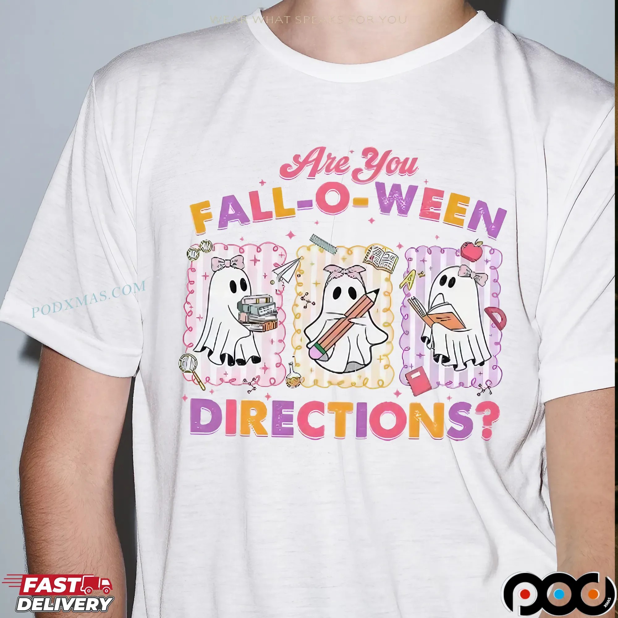 Are You Fall-O-Ween Directions Fall Ghost Halloween Spooky Season For Teachers T Shirt 10 Are You Fall-O-Ween Directions Fall Ghost Halloween Spooky Season For Teachers T Shirt