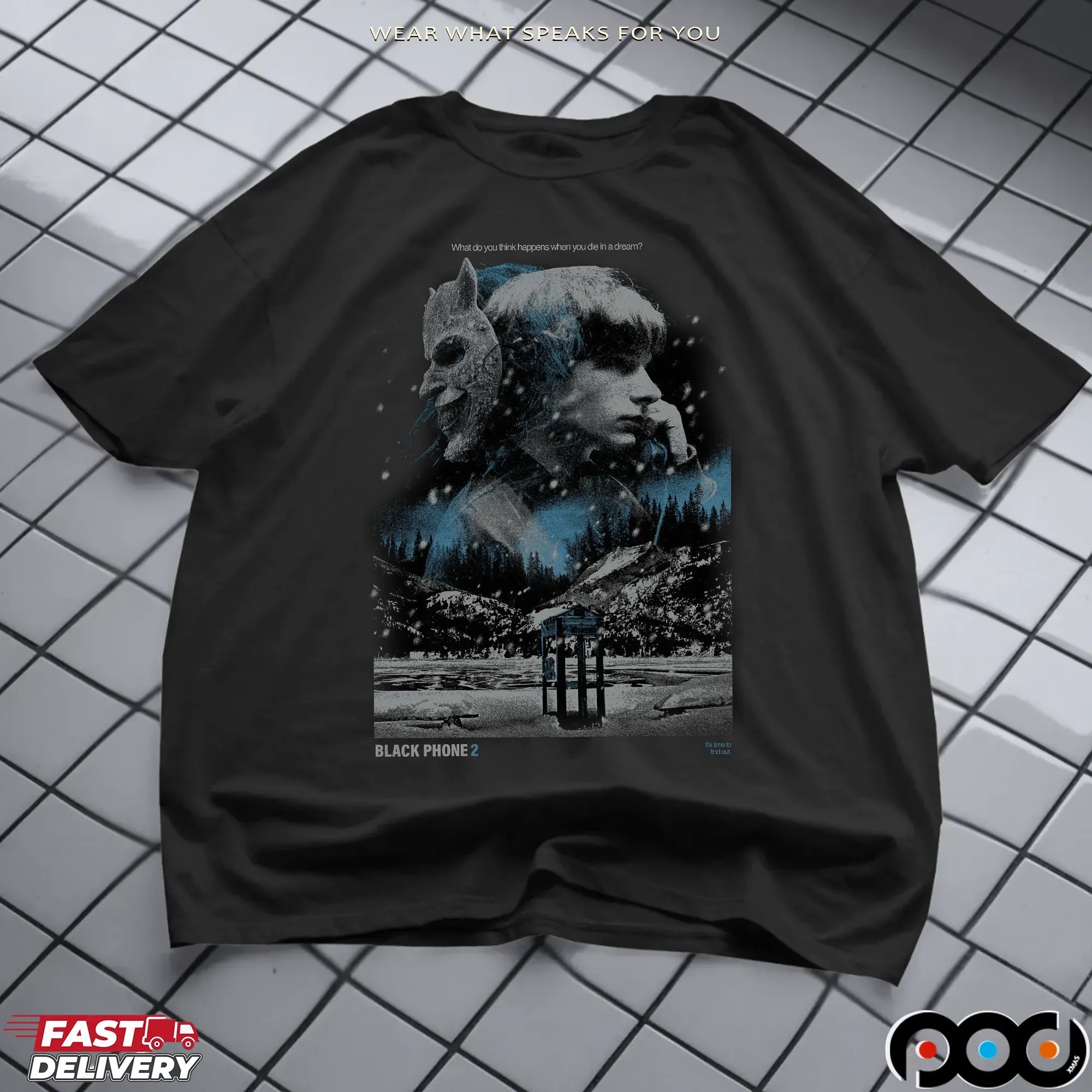 Black Phone 2 Don't Talk To Strangers What Do You Ting Happens When You Die In A Dream Spooky Halloween T Shirt