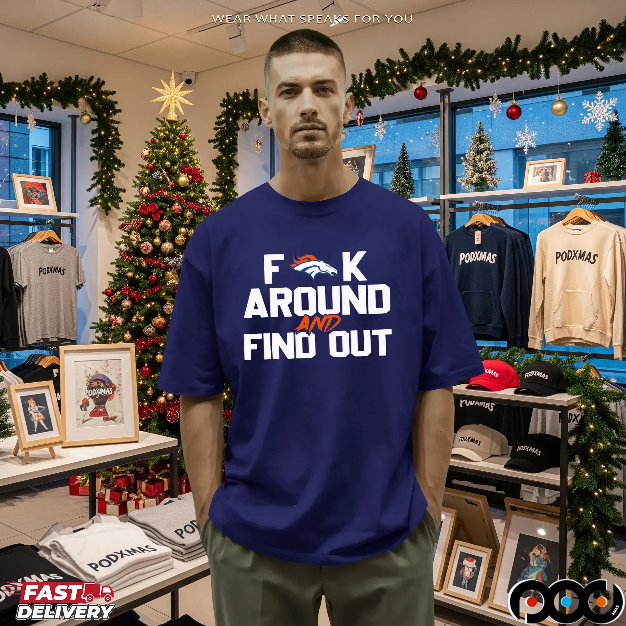 Denver Broncos Fuck Around And Find Out NFL Parody T Shirt
