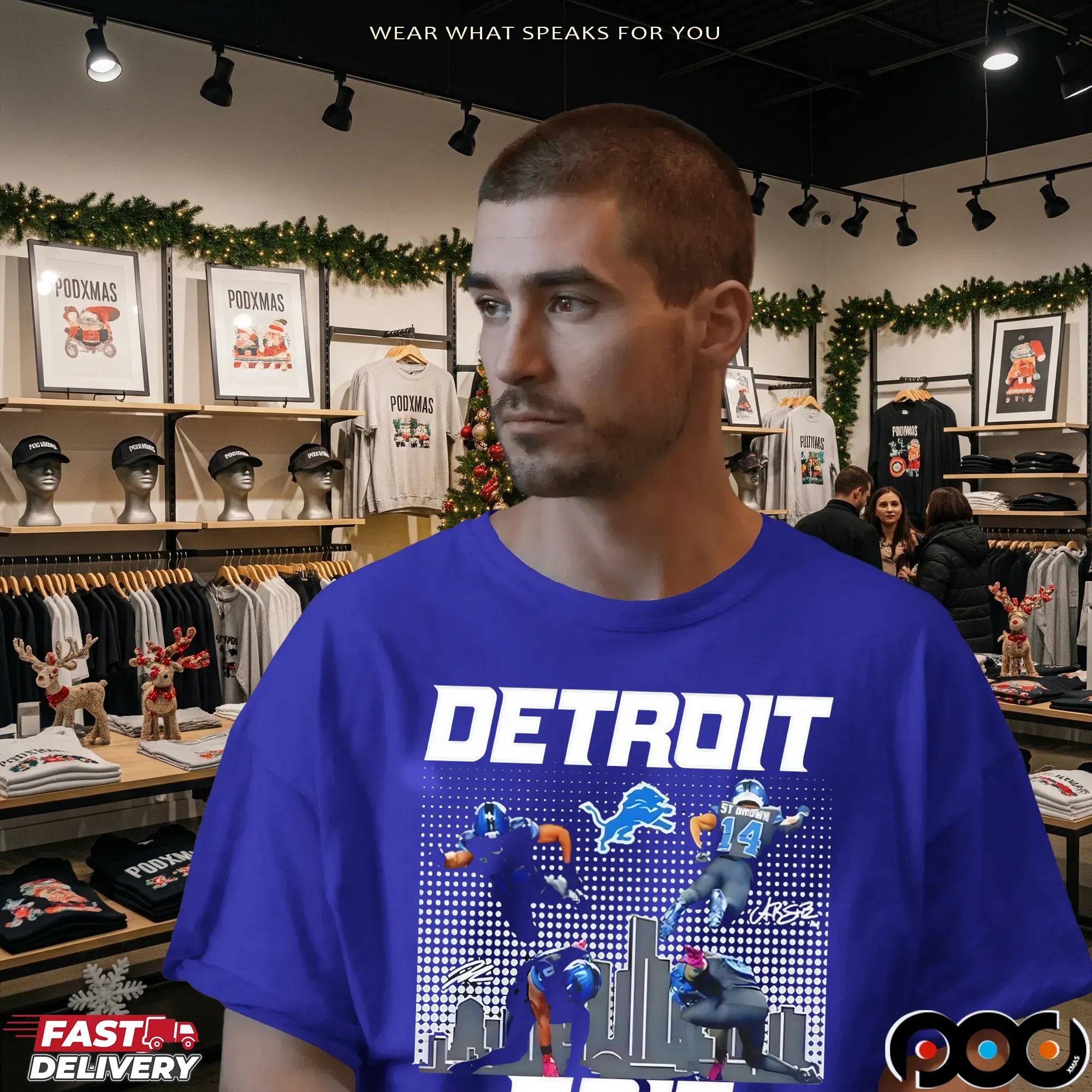 Detroit Grit Super Heroes signature NFL T Shirt 3 Detroit Grit Super Heroes signature NFL T Shirt