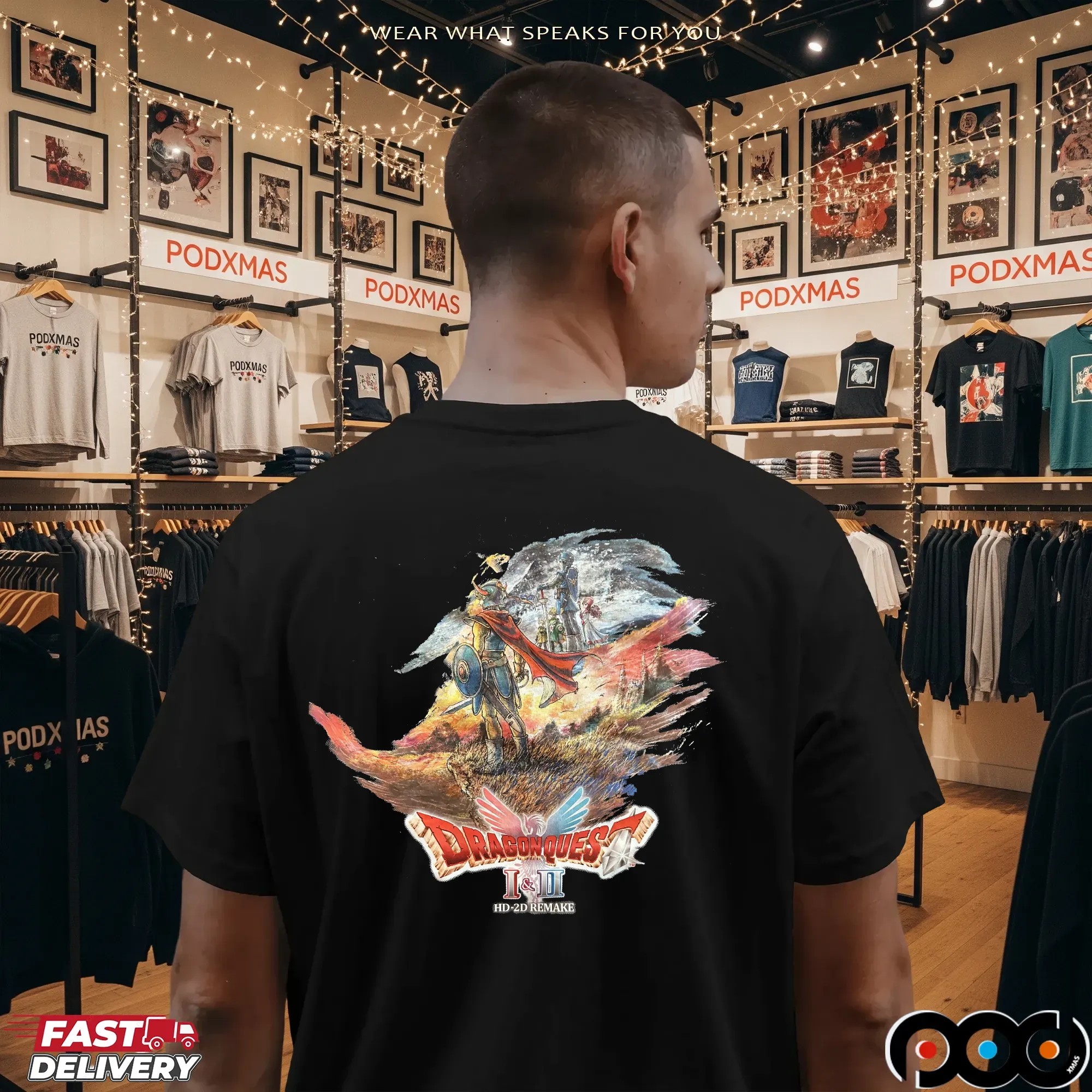 Dragon Quest I II HD-2D Remake Hero Fantasy Anime T Shirt
