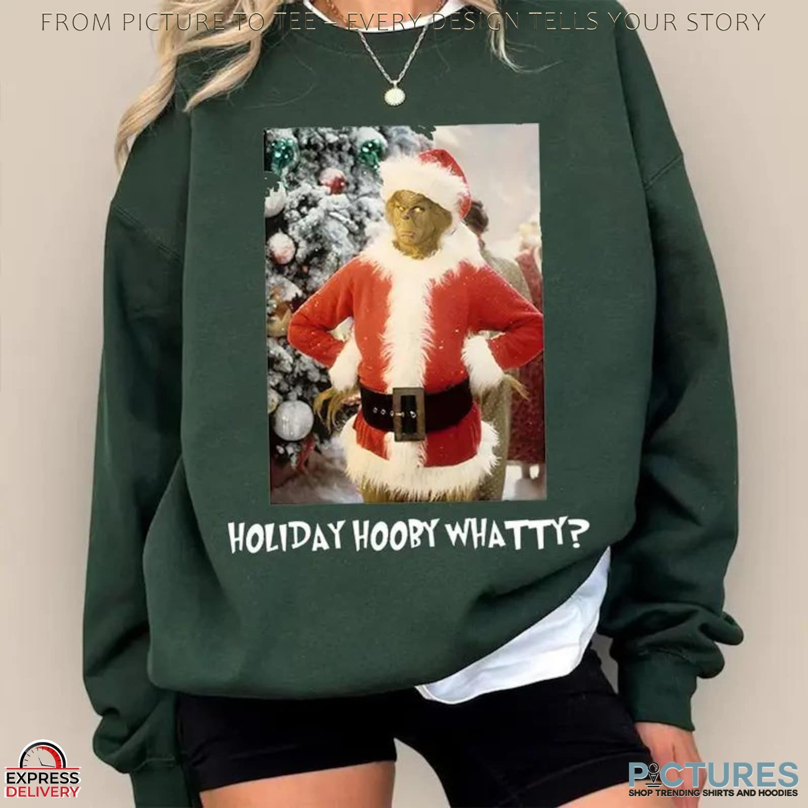 Ginch Santa Holiday Hooby Whatty Christmas T Shirt