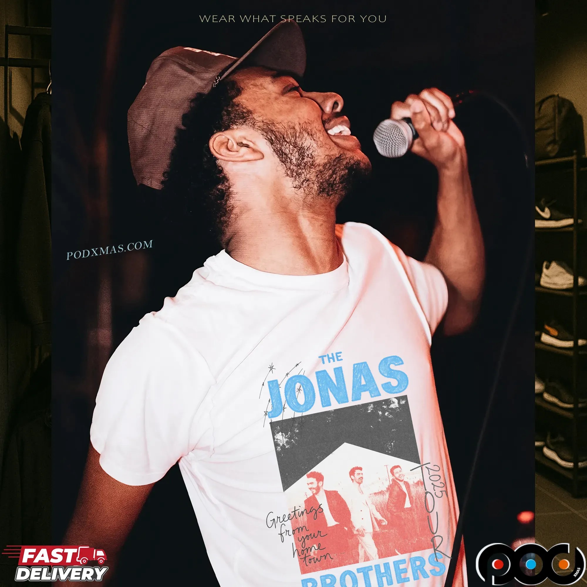 Jonas Brothers Greeting From Your Home Town 2025 Tour Crayon T Shirt