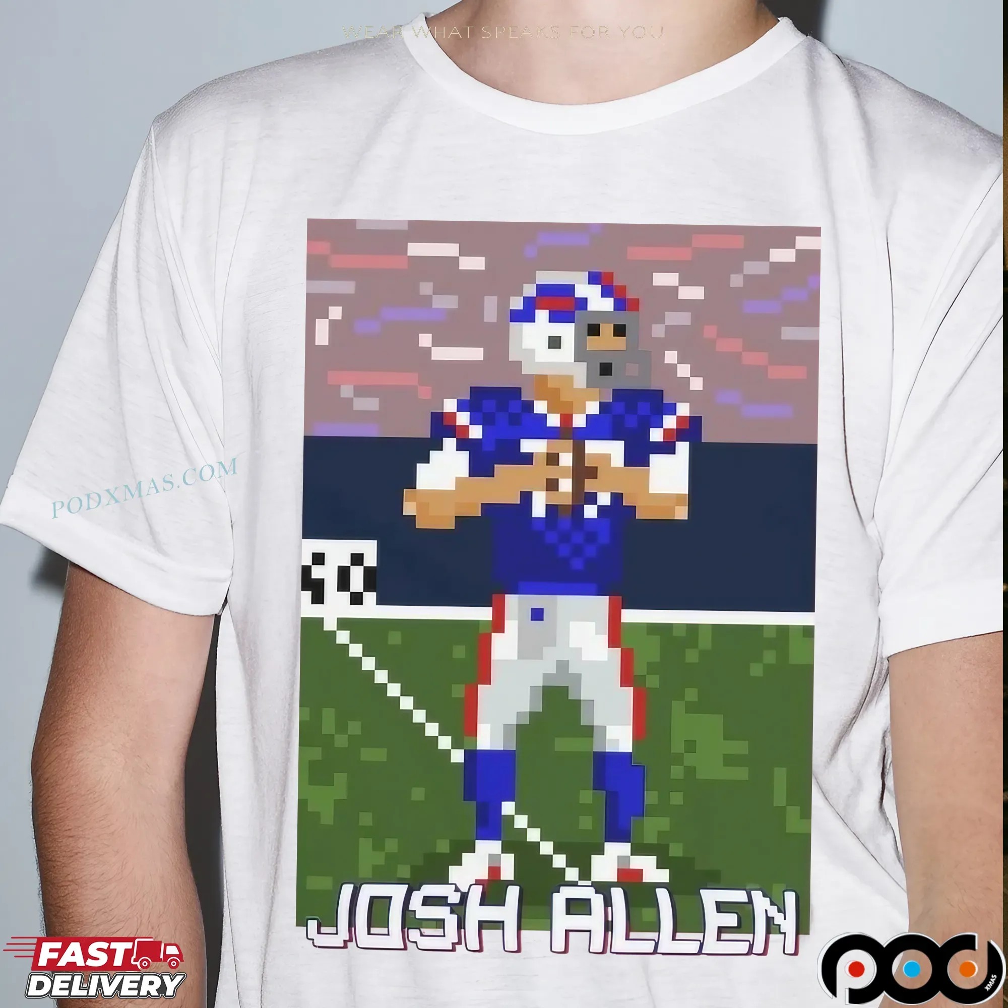 Josh Allen Game Pixel T Shirt