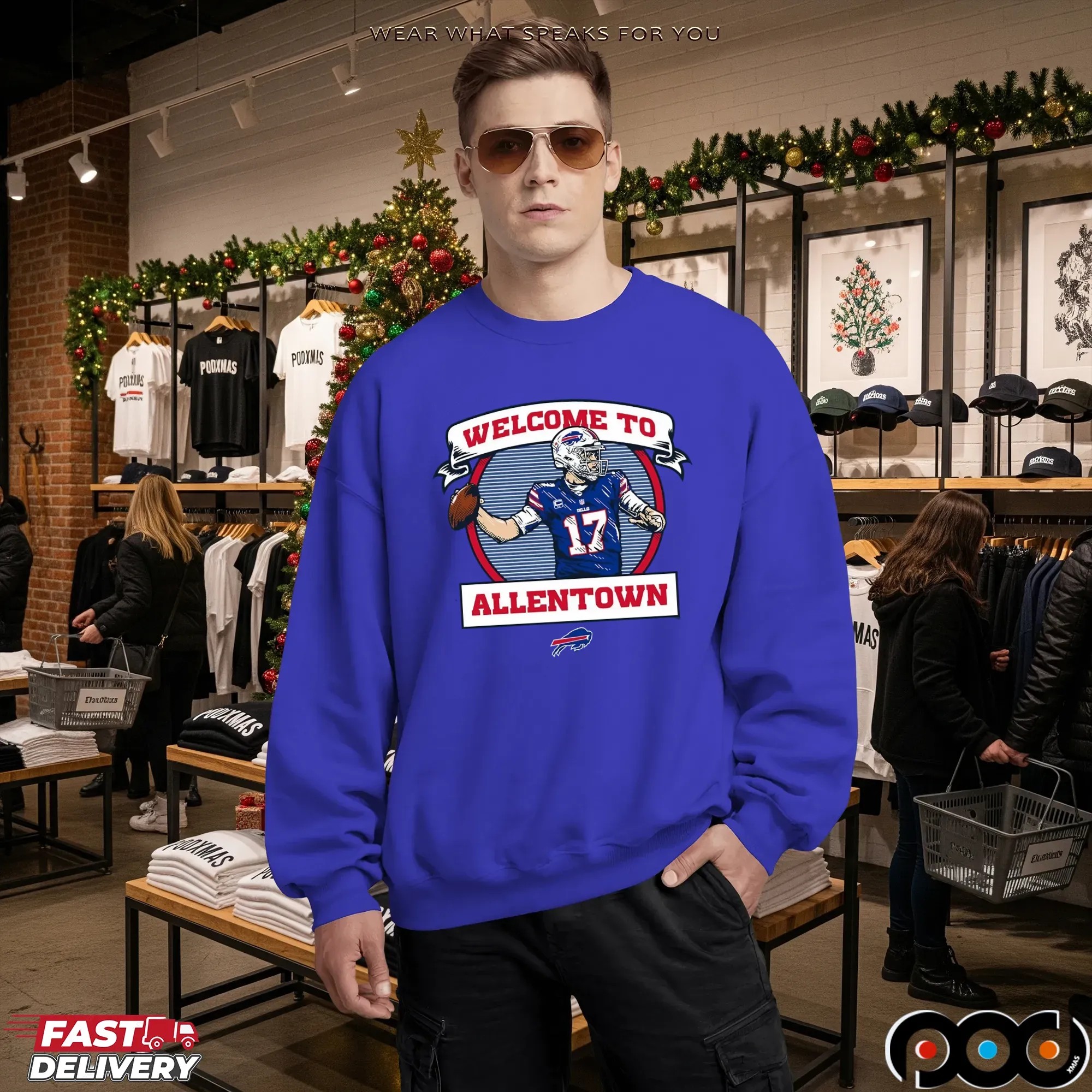 Josh Allen Welcome to Allentown Buffalo Bills T Shirt 3 Josh Allen Welcome to Allentown Buffalo Bills T Shirt