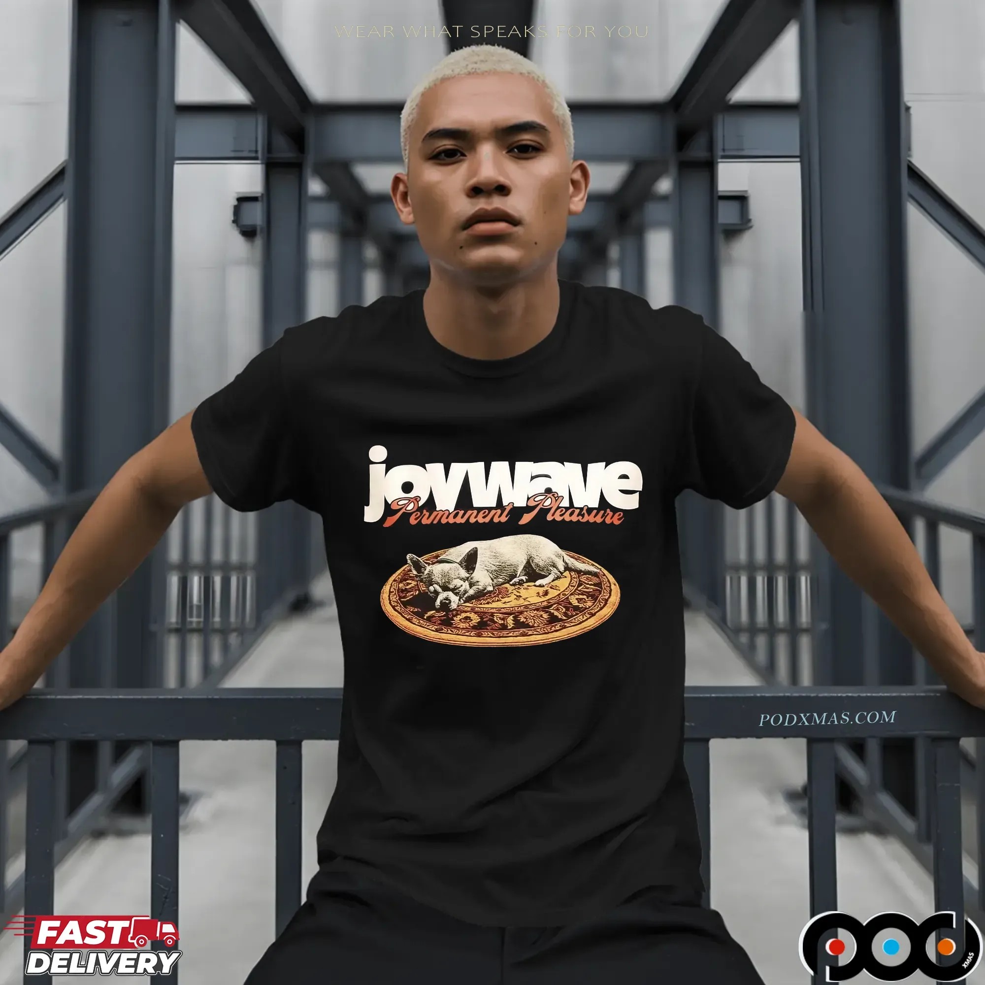 Joywave Permanent Pleasure Dog Graphic T Shirt 9 Joywave Permanent Pleasure Dog Graphic T Shirt