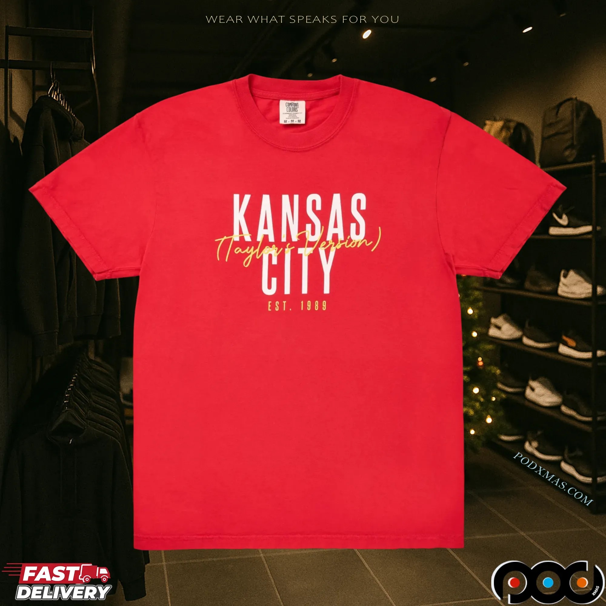 Kansas City Est 1989 Taylor's T Shirt 1 Kansas City Est 1989 Taylor's T Shirt