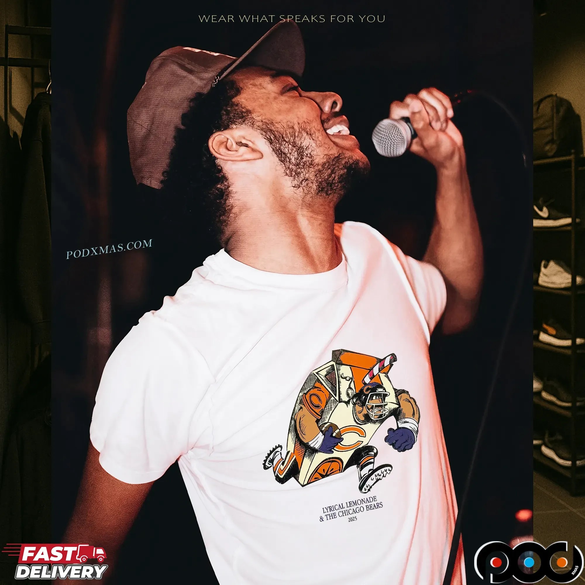 Lyrical Lemonade x Chicago Bears Juiceman 2025 T SHirt 9 Lyrical Lemonade x Chicago Bears Juiceman 2025 T SHirt