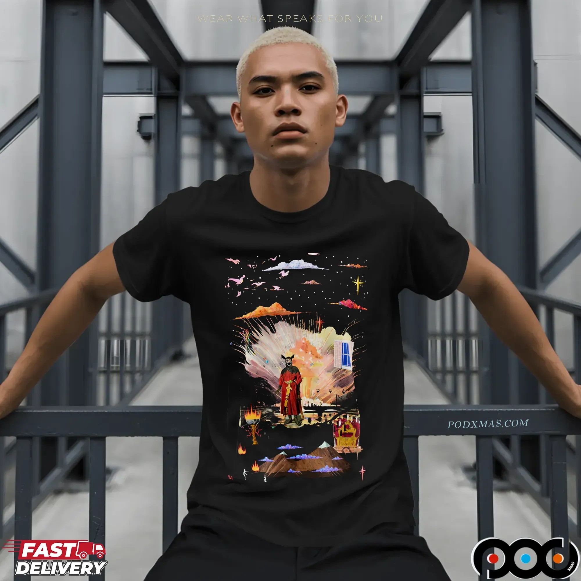 Other World Abstract Cosmic Devil Explosion Shirt