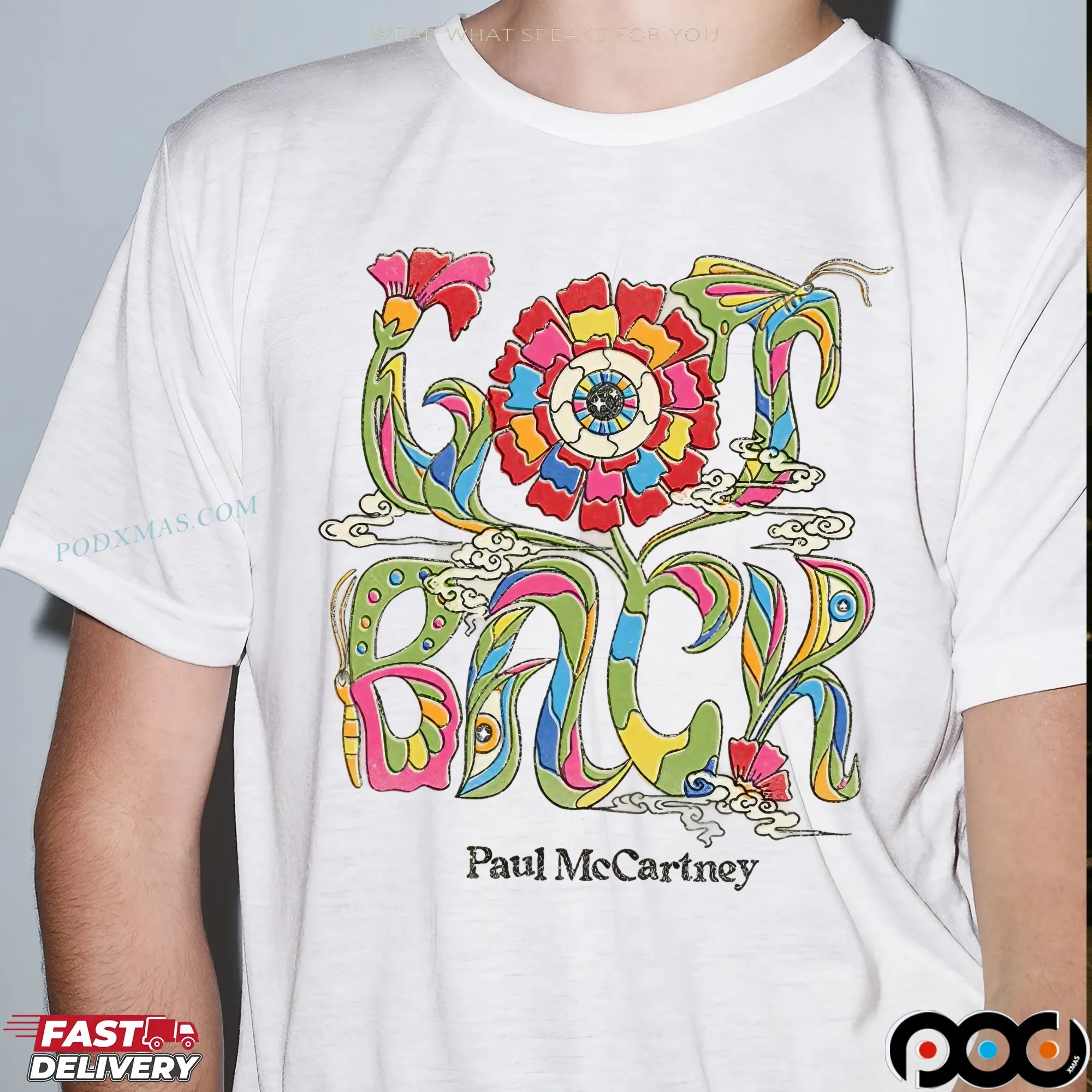 Paul McCartney Got Back Floral Tour 2025 T Shirt 11 Paul McCartney Got Back Floral Tour 2025 T Shirt