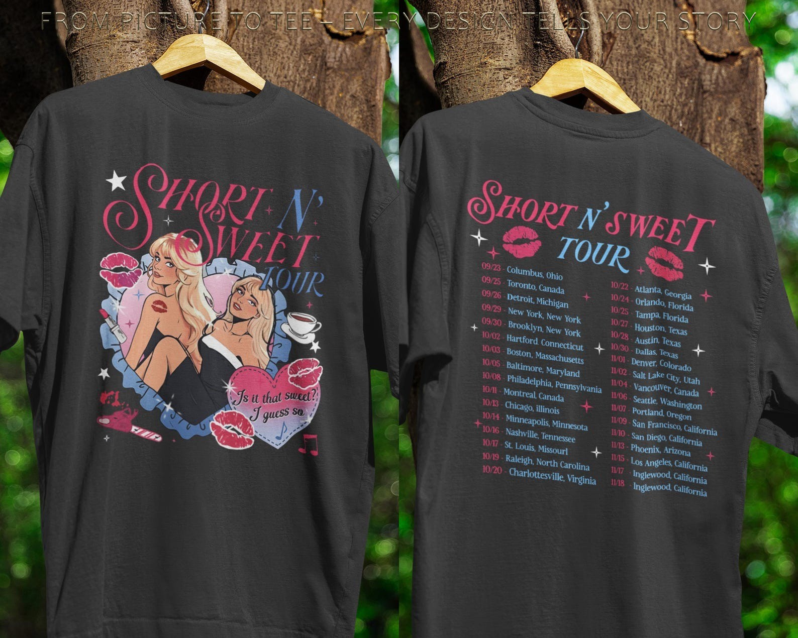 Sabrina Carpenter Short N' Sweet Tour Is It That Sweet T Shirt