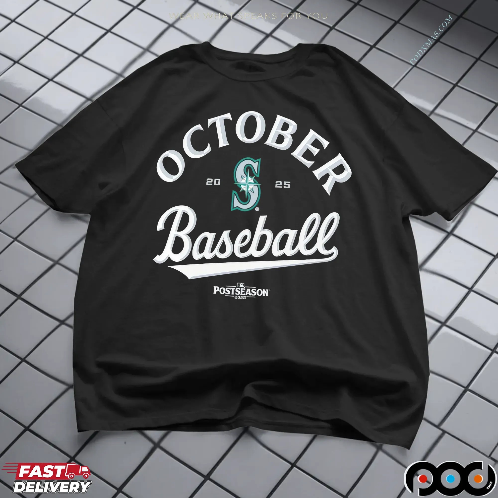 Seattle Mariners October Baseball 2025 MLB Postseason 2025 T Shirt 8 Seattle Mariners October Baseball 2025 MLB Postseason 2025 T Shirt