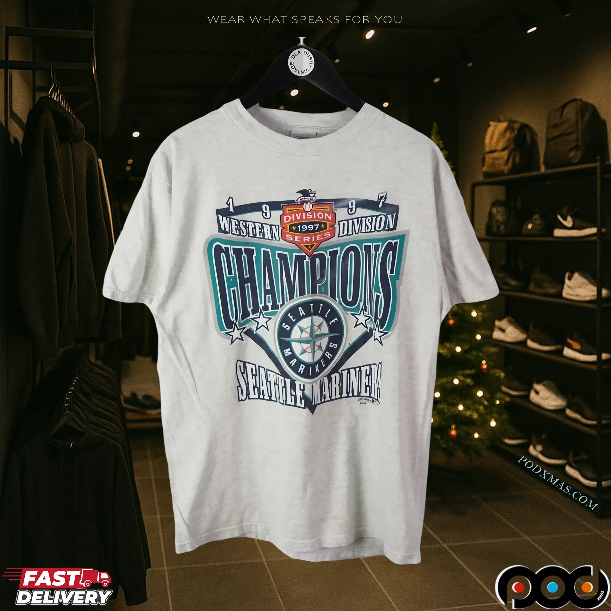 Seattle Mariners Western Division Series 1997 Champions T Shirt