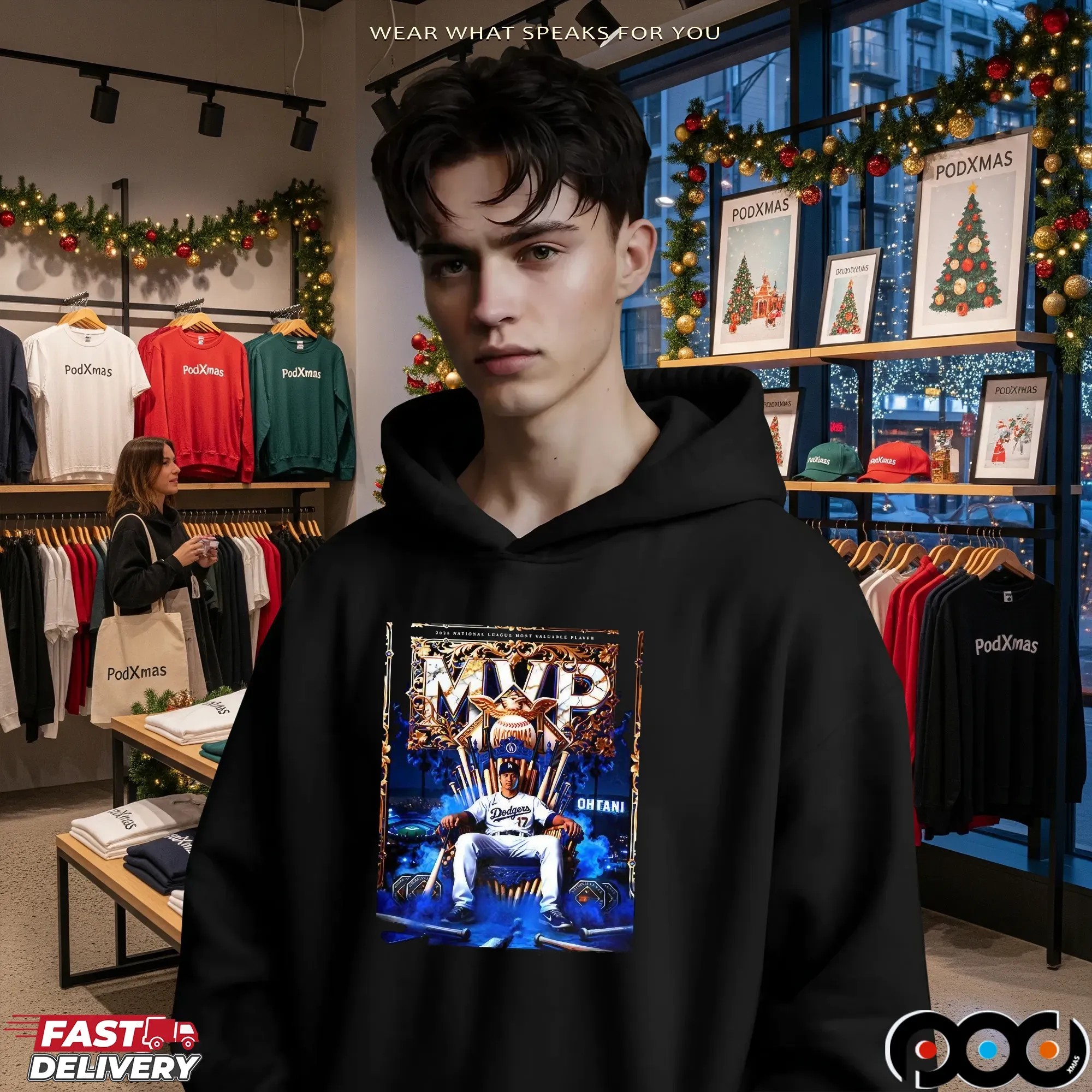 Shohei Ohtani 2025 National League MVP Throne T Shirt 7 Shohei Ohtani 2025 National League MVP Throne T Shirt