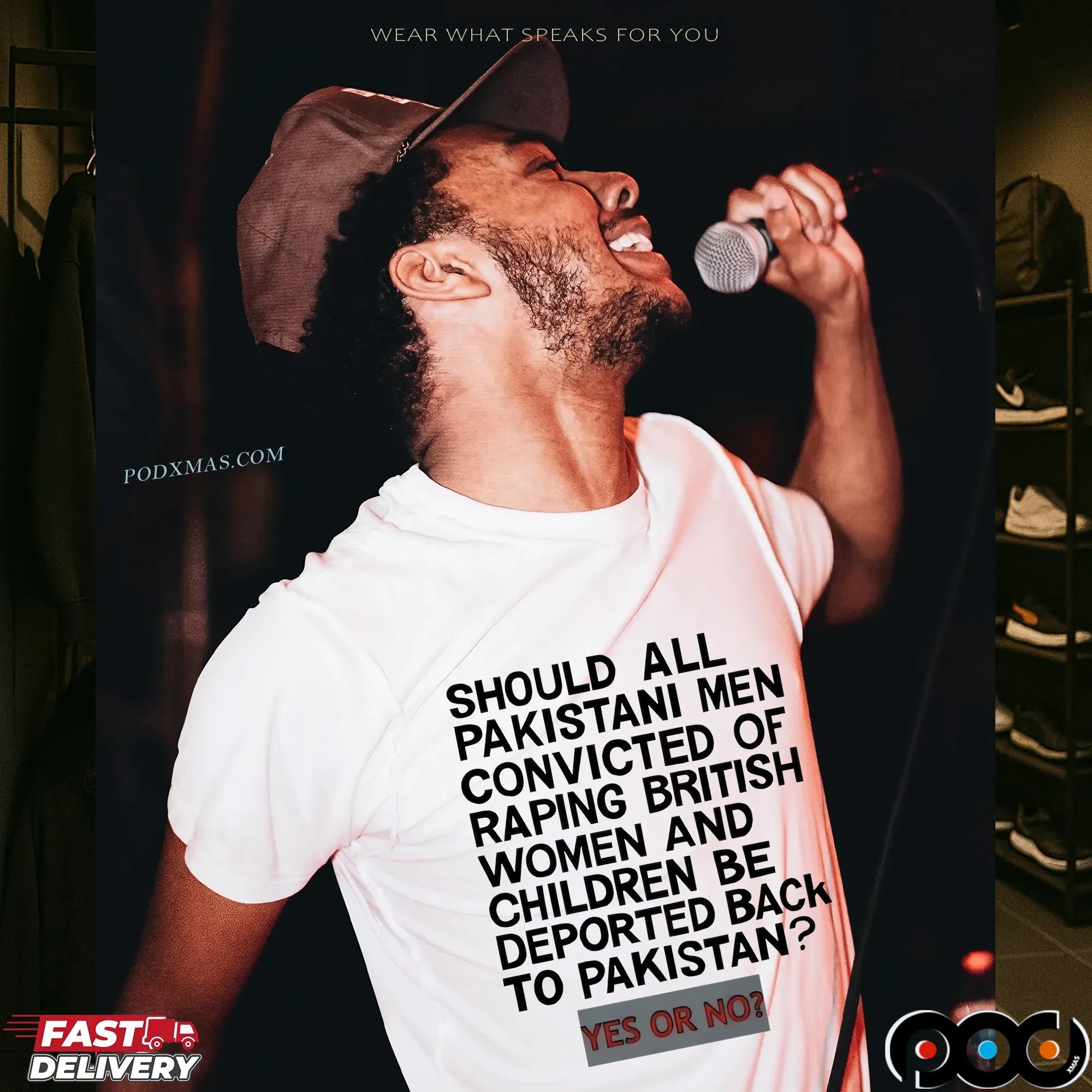 Should All Pakistani Men Convicted Of Raping British Women And Children Be Deported Back To Pakistan Yes Or No T Shirt
