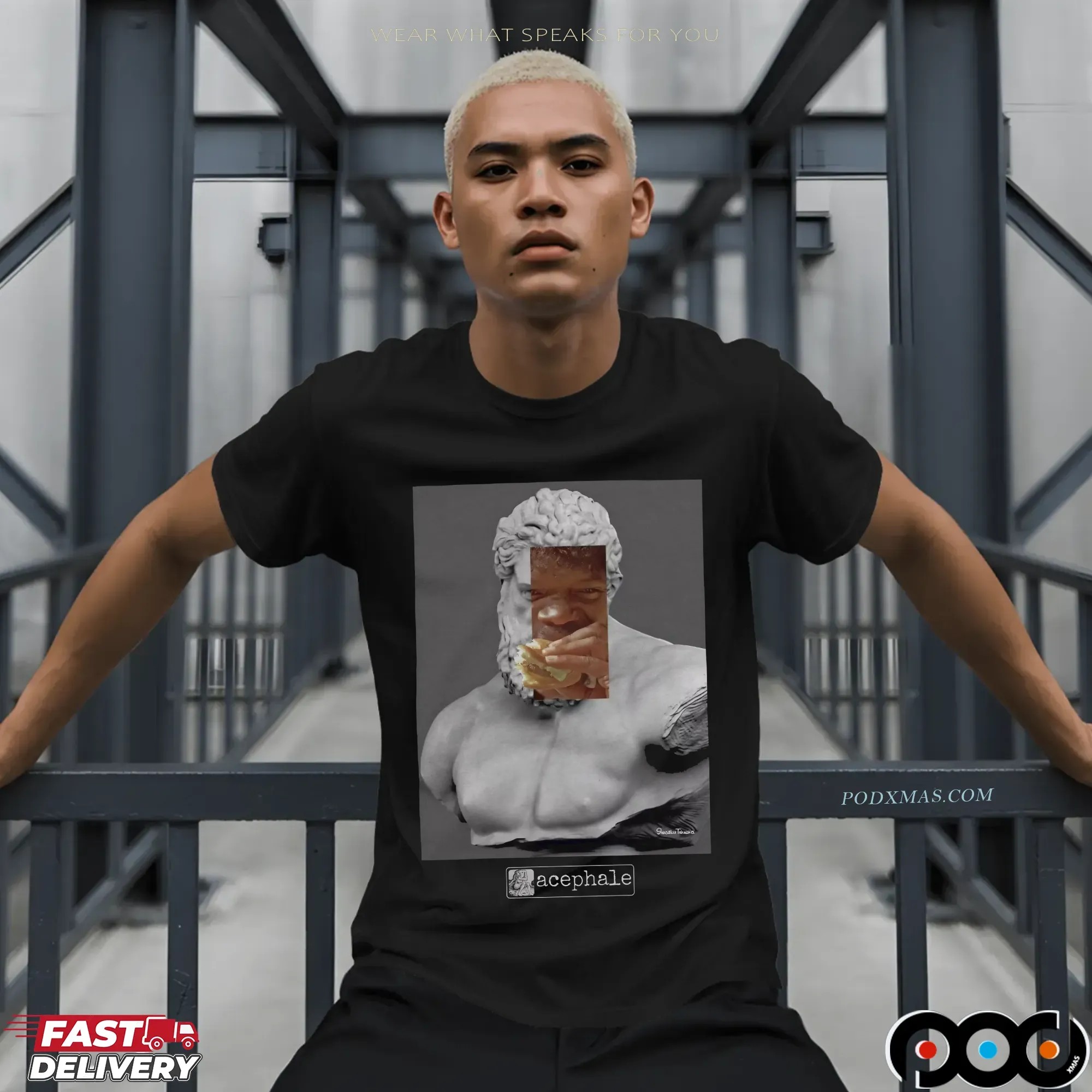 Shusaku Takaoka Greek Statue Burger T Shirt