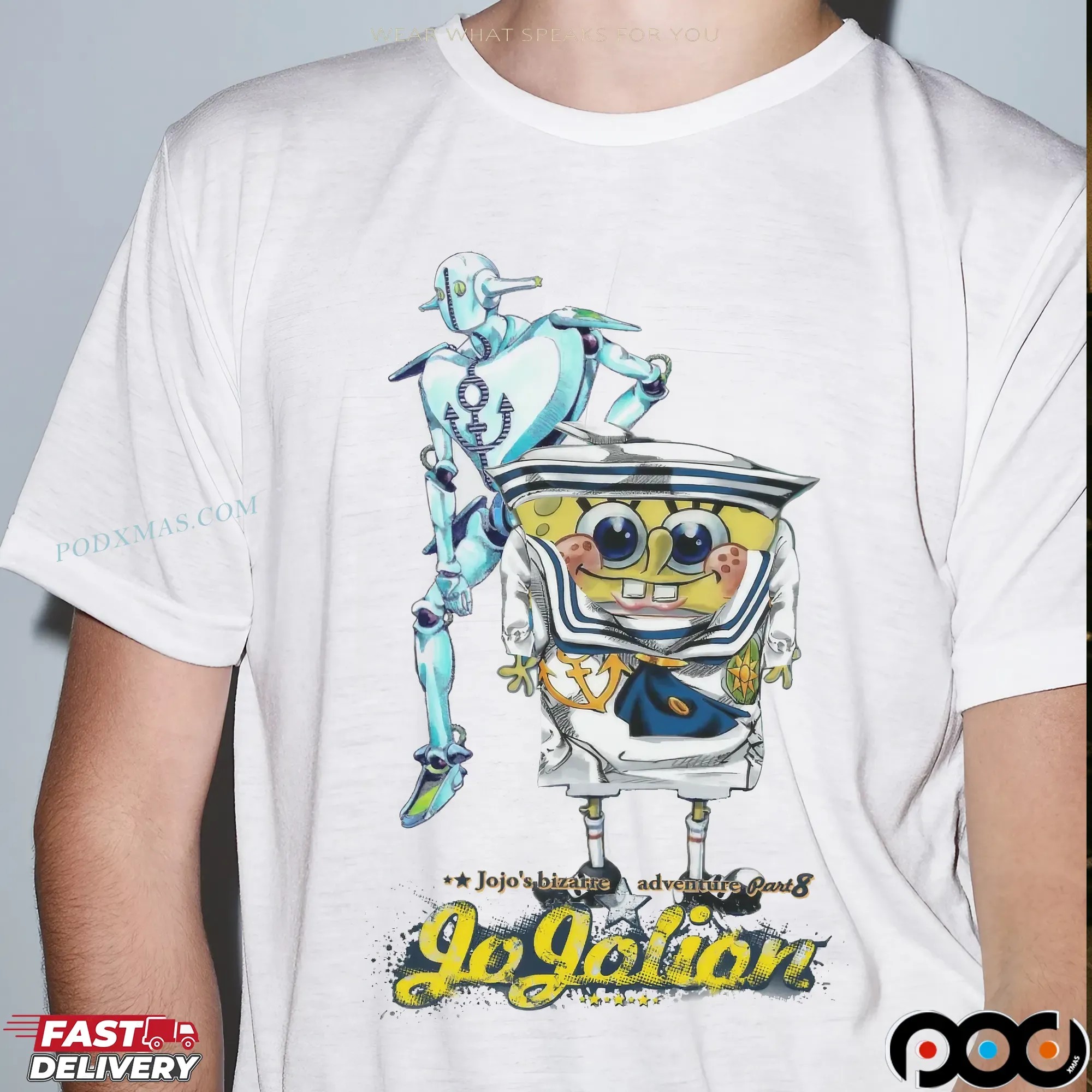 Spongebob Jojolion Jojo's Bizarre Adventure Part 8 T Shirt 10 Spongebob Jojolion Jojo's Bizarre Adventure Part 8 T Shirt
