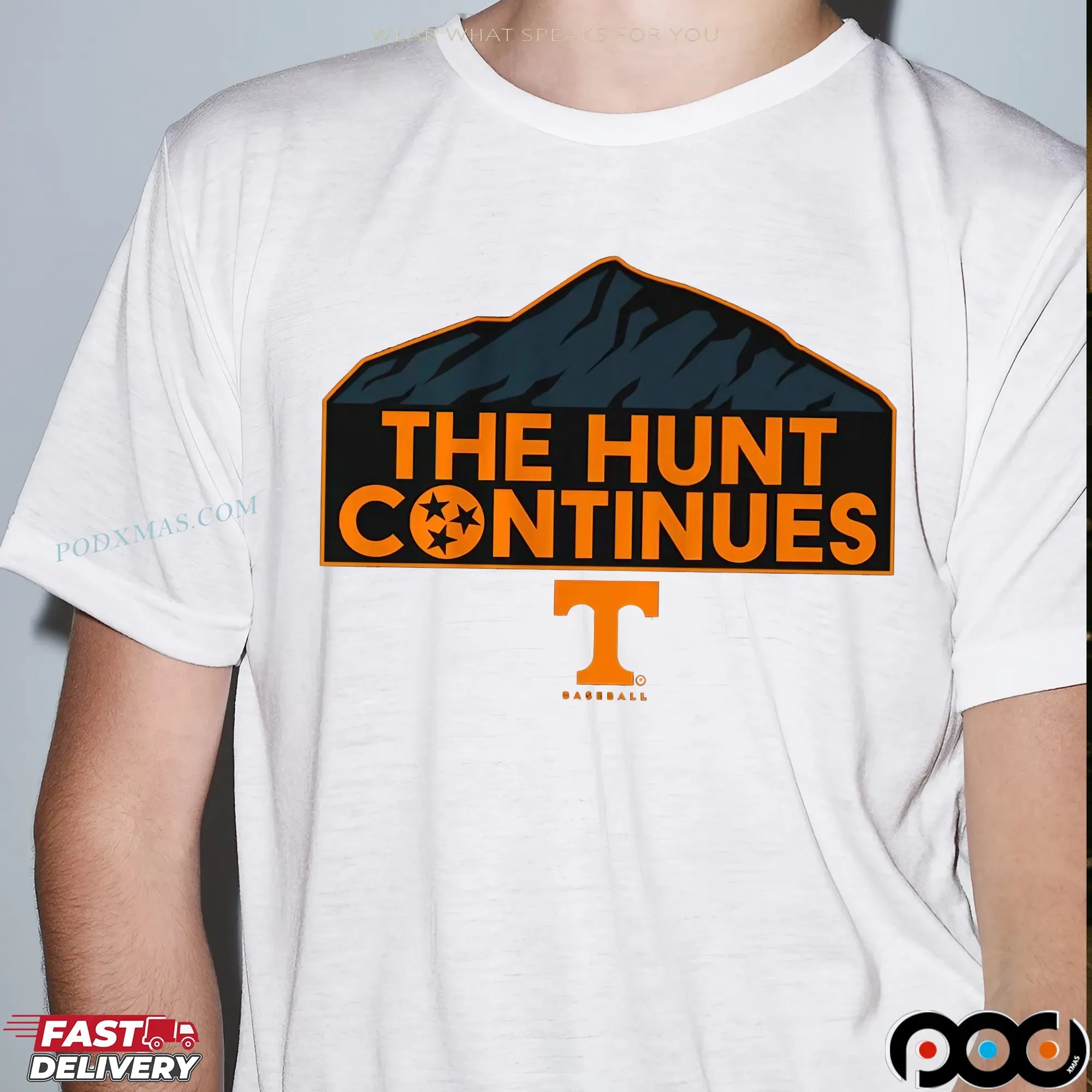 Tennessee Baseball The Hunt Continues Mountain T Shirt 9 Tennessee Baseball The Hunt Continues Mountain T Shirt