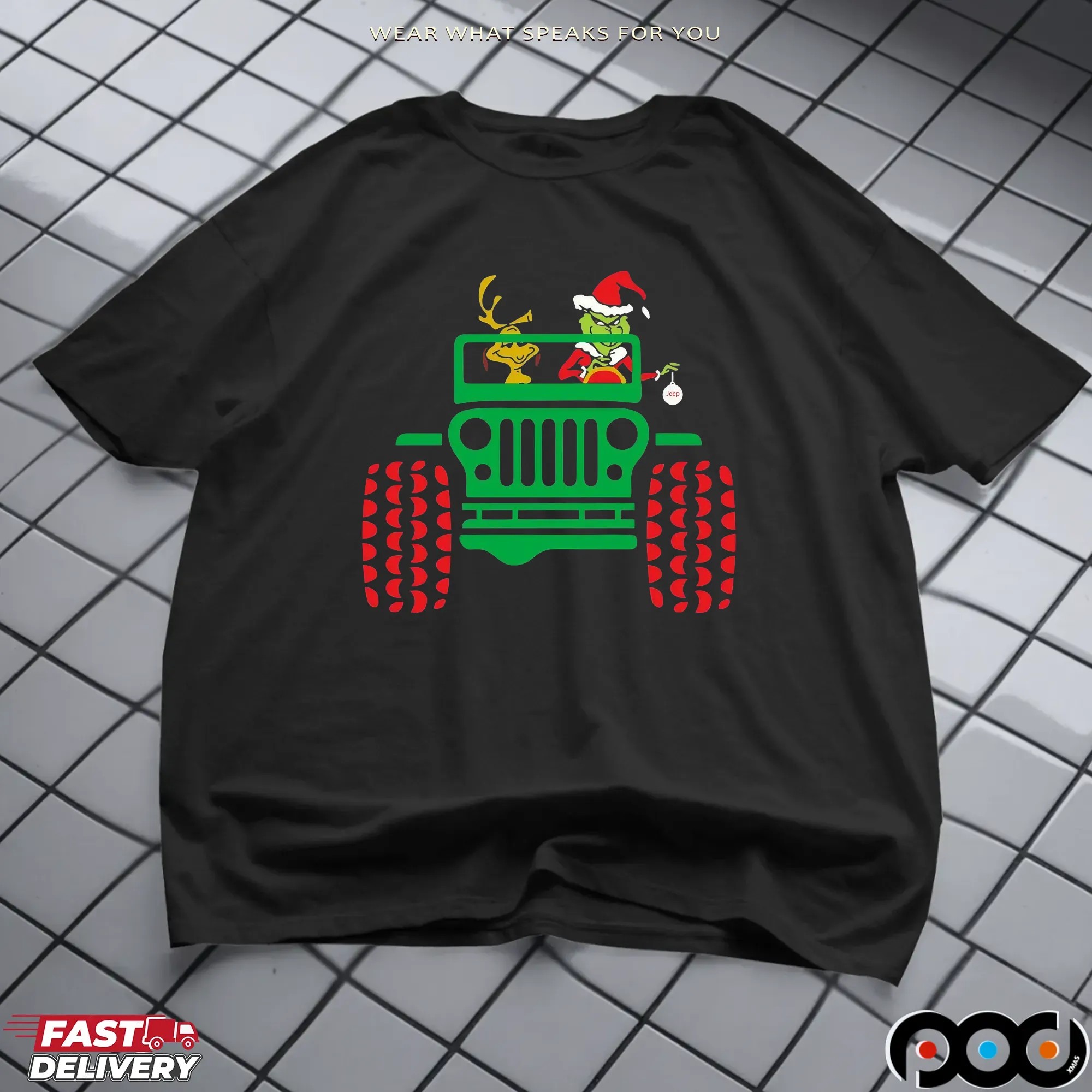 The Grinch Max Jeep Chrismas Shirt