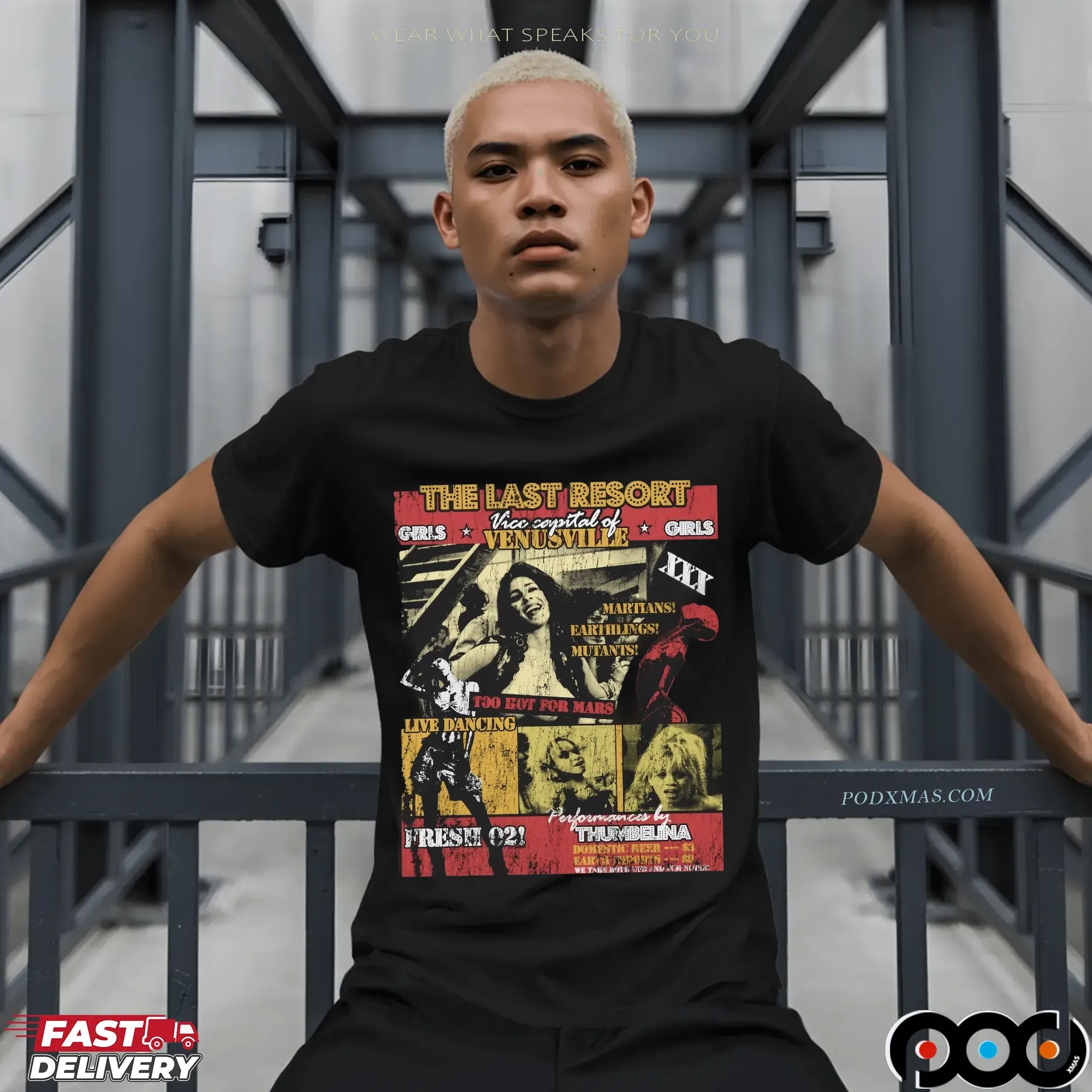 The Last Resort Vice Capital Of Venusville Retro T Shirt