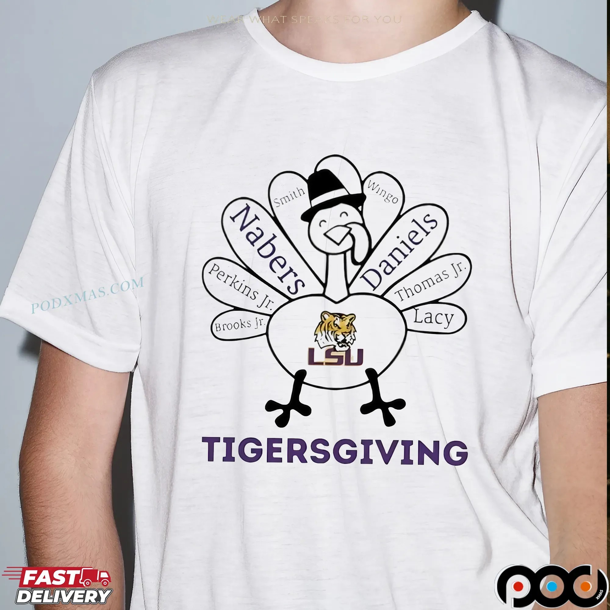 TigersGiving LSU Tigers X Turkey Thanksgiving Mashup T Shirt 9 TigersGiving LSU Tigers X Turkey Thanksgiving Mashup T Shirt