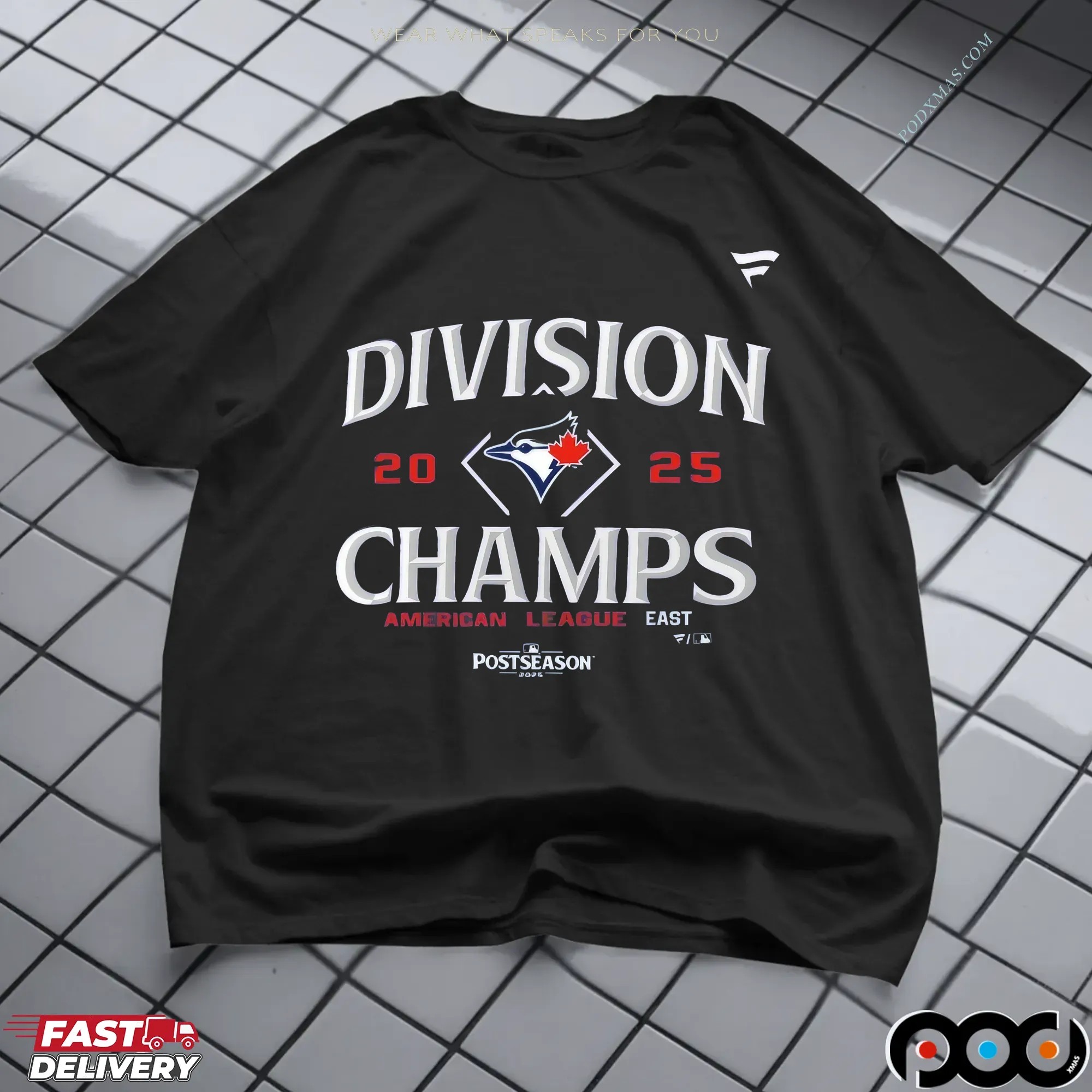 Toronto Blue Jays 2025 American League East Division Champions T Shirt 8 Toronto Blue Jays 2025 American League East Division Champions T Shirt
