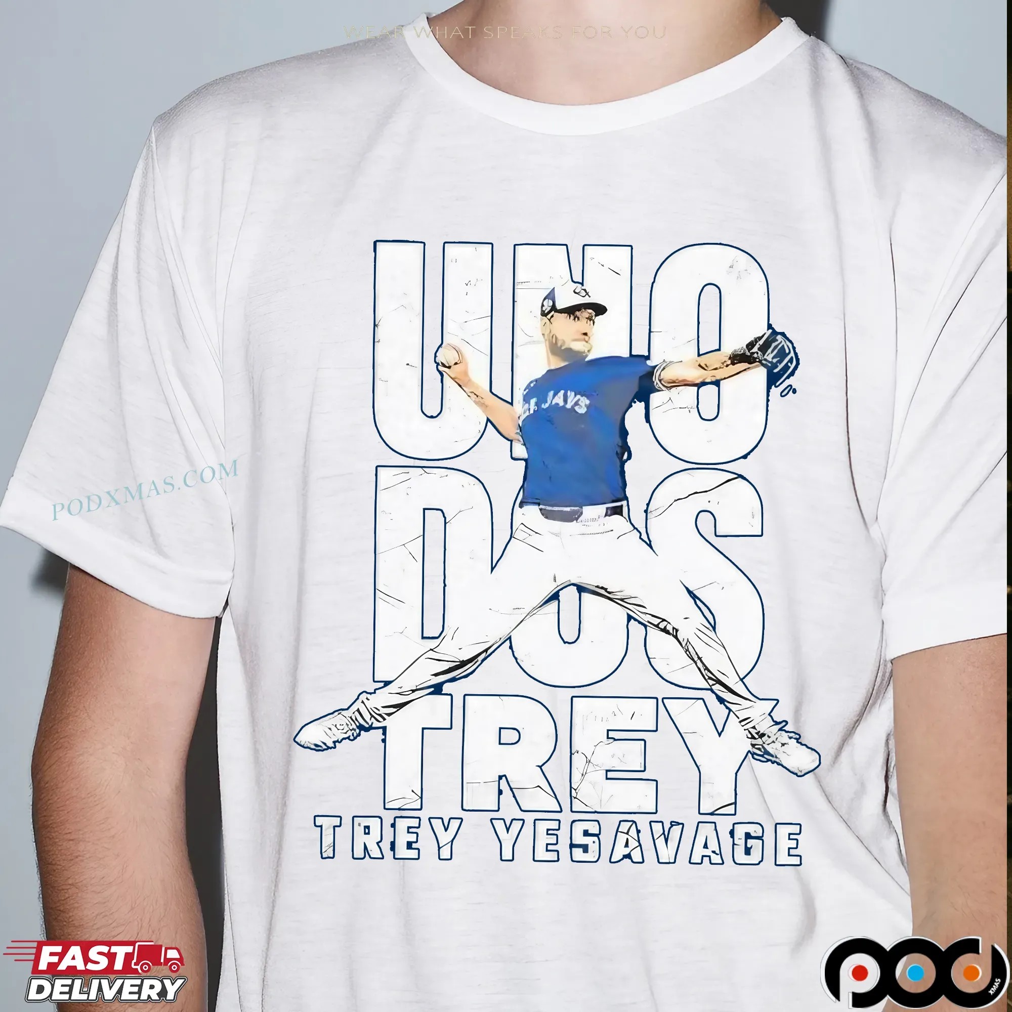 UNO DOS TREY Yesavage Pitcher MLB T Shirt 9 UNO DOS TREY Yesavage Pitcher MLB T Shirt