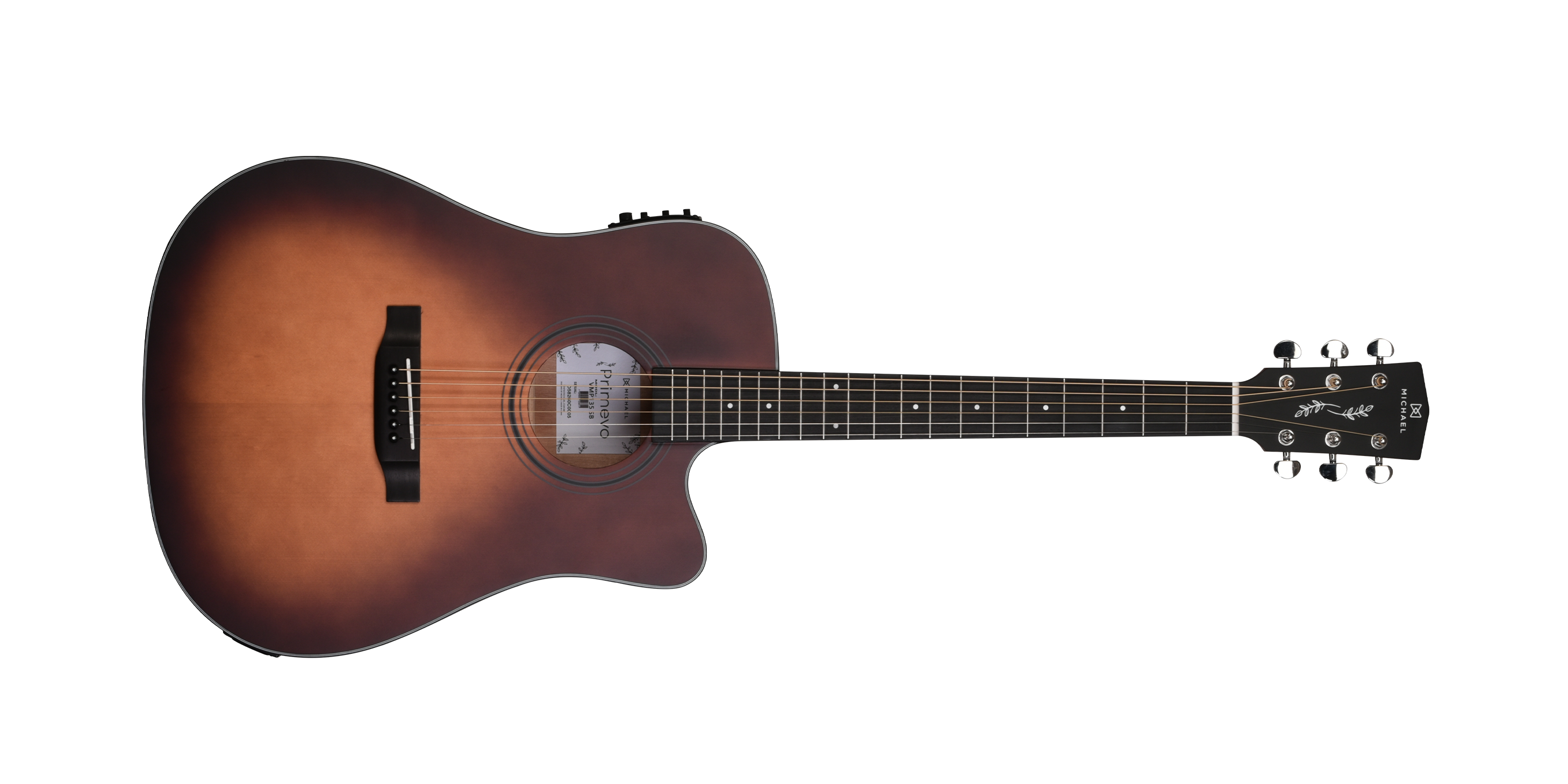 VIOL&Atilde;O EL&Eacute;TRICO MICHAEL VMP135 PRIMEVO FOLK CUTAWAY