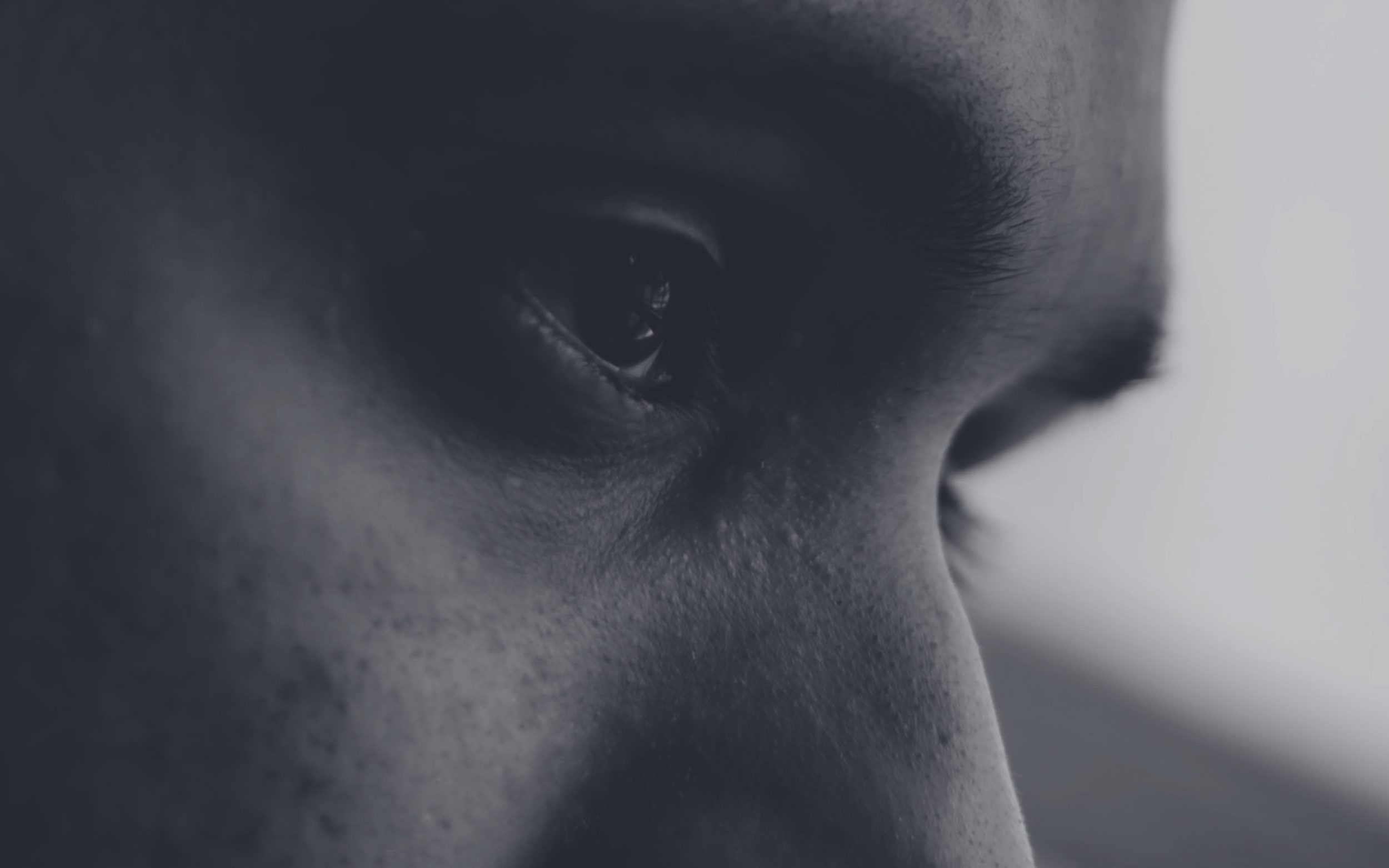 Closeup of man.