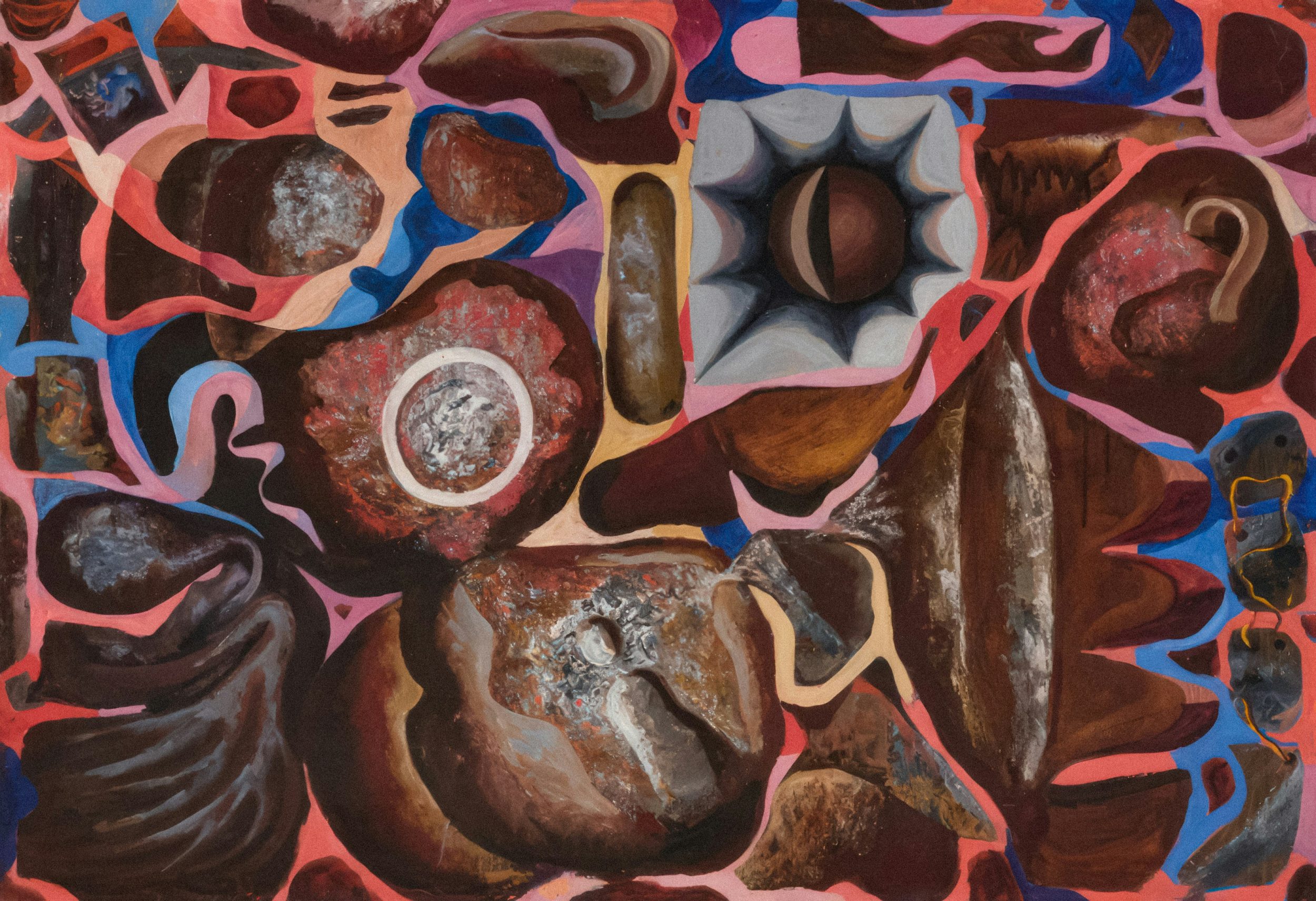 A kaleidoscope of abstract images and shapes