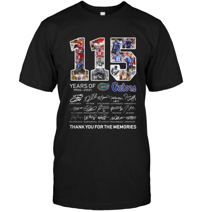 115 Years Of Florida Gators Thank You For The Memories Shirt