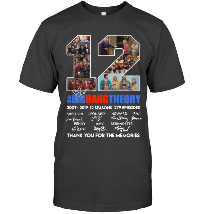 12 Years Of The Big Bang Theory Thank You For The Memories Actor Signed Shirt