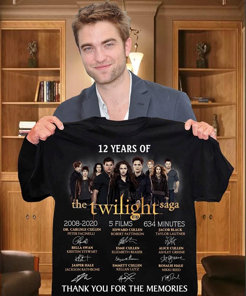 12 Years Of The Twilight Saga Cast Signed Shirt