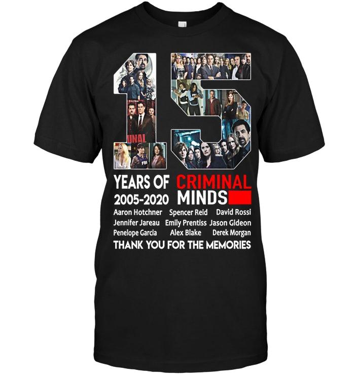 15 Years Of Criminal Mind Thank You For The Memories Shirt