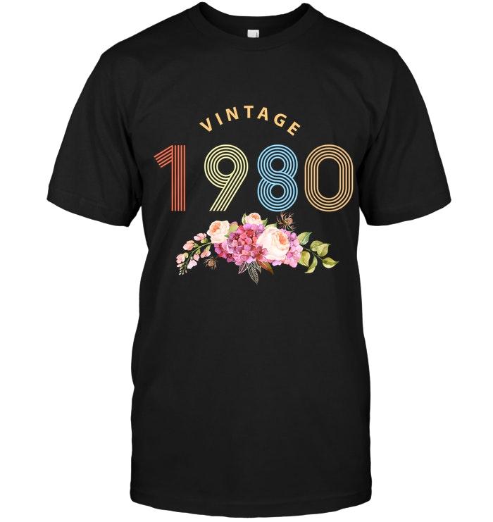 1980 Vintage Flower Shirt