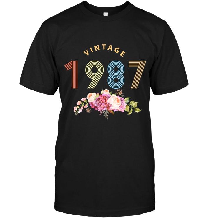 1987 Vintage Flower Shirt