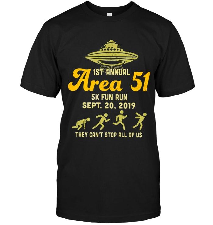 1st Annual Area 51 5k Fun Run 20 September 2019 Shirt