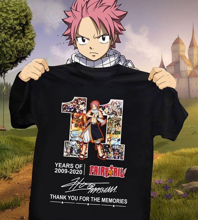 11 Years Of Fairy Tail Thank You For Memories Signed T Shirt