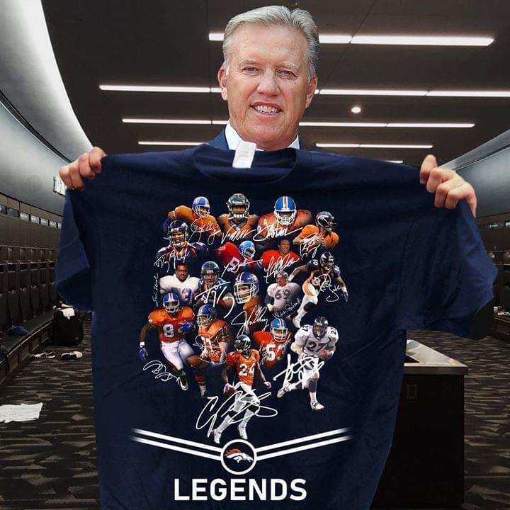 Denver Broncos Legends Member Signed For Broncos Fan T Shirt
