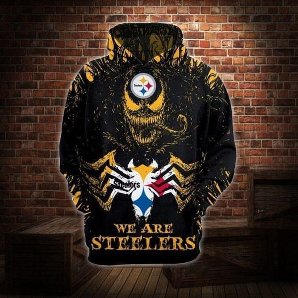 Venom We Are Pittsburgh Steelers 3d Printed Hoodie 3d