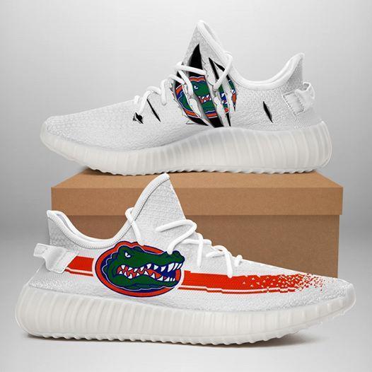 Florida Gators Ripped White Red Running Shoes Yeezy Sneaker