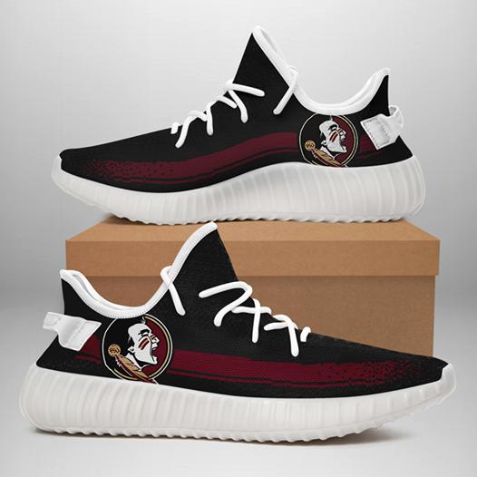Florida State Seminoles Black Red Running Shoes Yeezy Sneaker