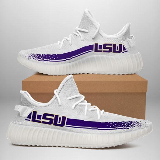 Lsu Tigers White Purple Running Shoes Yeezy Sneaker