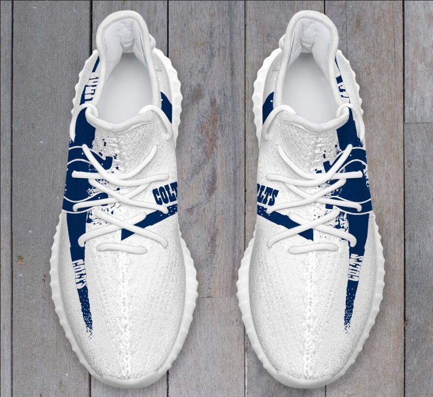 Indianapolis Colts Yeezys Boost 350v2 Men Running Shoes Yeezy Sneaker