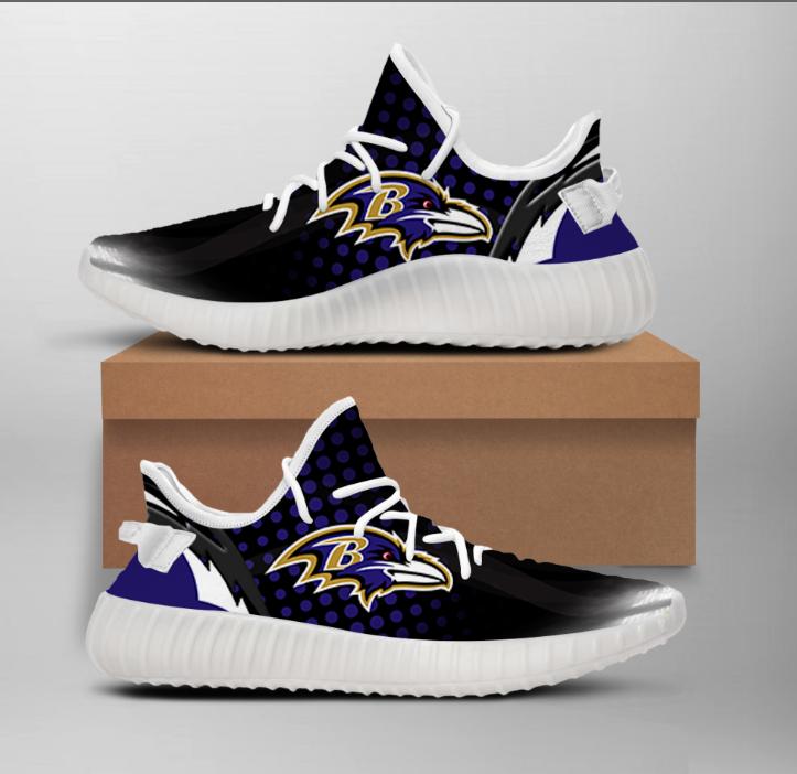 Nfl Baltimore Ravens Team Big Logo Yeezy Boost 350 V2 Yeezy Sneaker