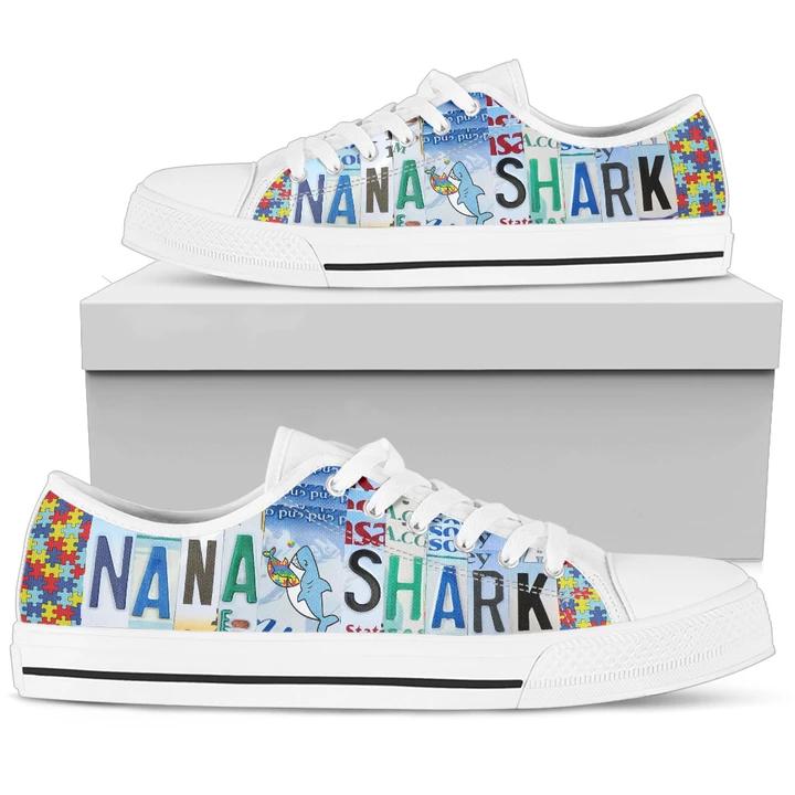 Nana Shark Custom Converse
