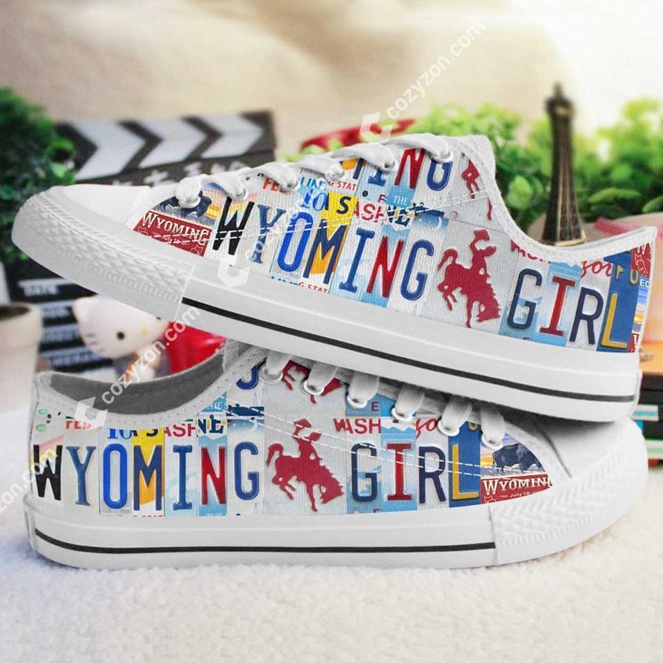 Wyoming Girl Colorful Custom Converse Shoes