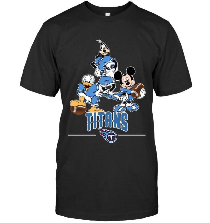 tennessee Titans Mickey Donald Goofy Fan Shirt