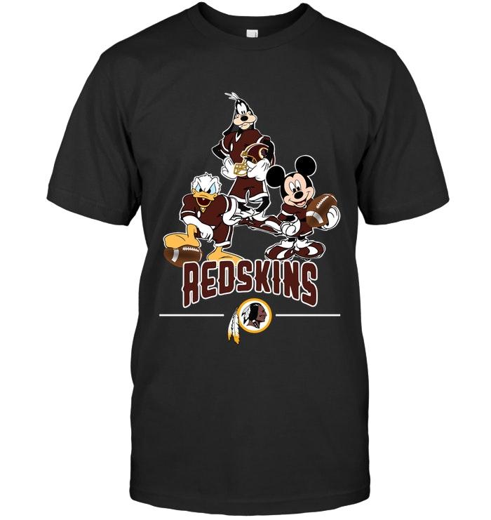 washington Redskins Mickey Donald Goofy Fan Shirt